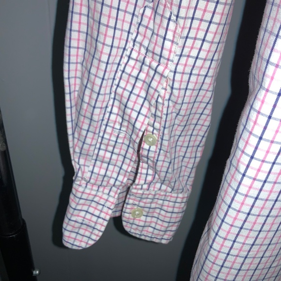 Ralph Lauren Classic Fit pink blue check cotton button front shirt Sz S - Picture 6 of 8